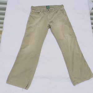 Hollister Tan  Corduroy Trousers‎ women’s size 34L (D101)